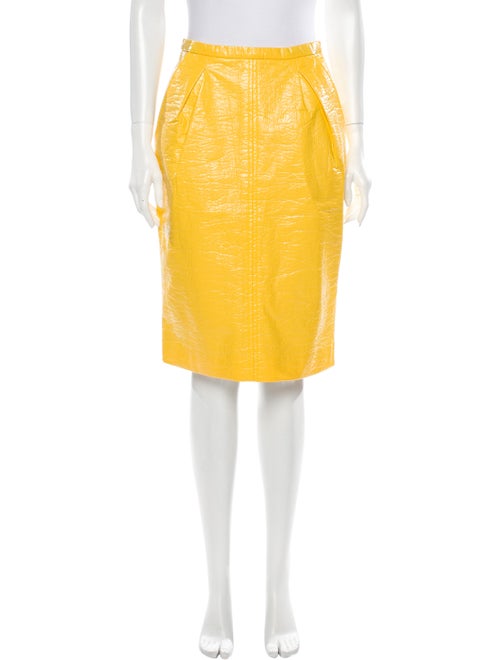 Dolce & Gabbana Knee-Length Skirt Yellow