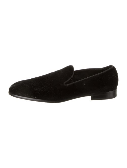 Dolce & Gabbana Velvet Smoking Shoes black