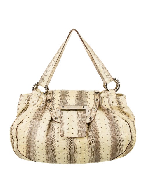 Dolce & Gabbana Snakeskin Handle Bag Yellow