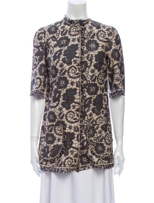 Dolce & Gabbana Silk Lace Pattern Sweater
