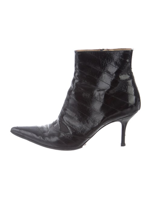 Dolce & Gabbana Eel Skin Boots Black