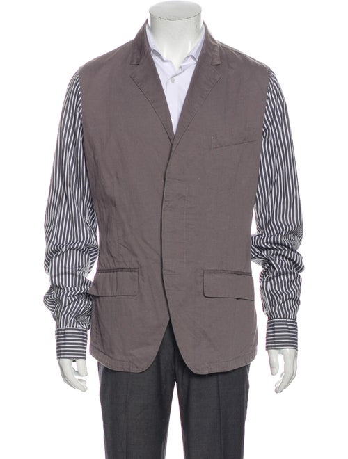 Dolce & Gabbana Striped Sport Coat grey