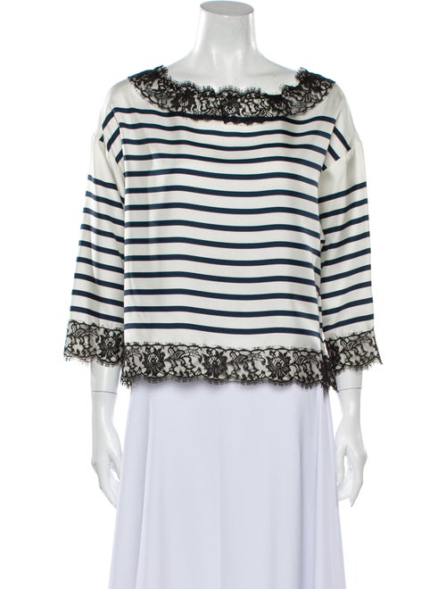 Dolce & Gabbana Silk Printed Blouse White