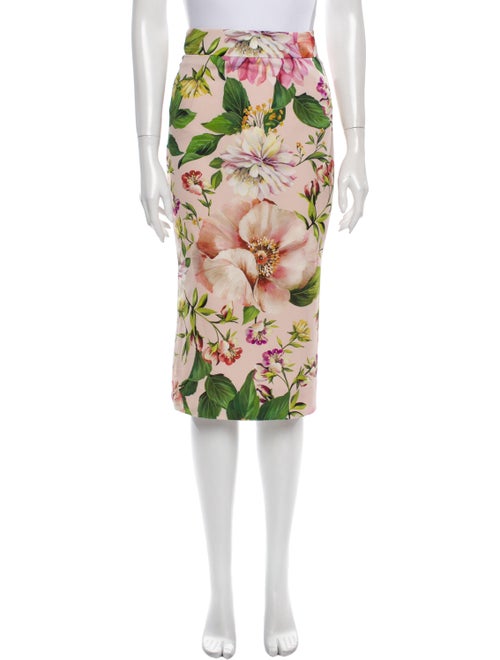 Dolce & Gabbana Silk Knee-Length Skirt