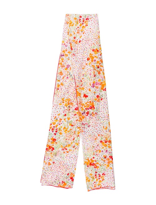 Dolce & Gabbana Printed Cotton Scarf w/ Tags White