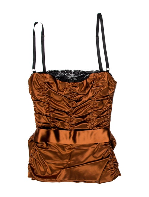 Dolce & Gabbana Square Neckline Sleeveless Top Ora