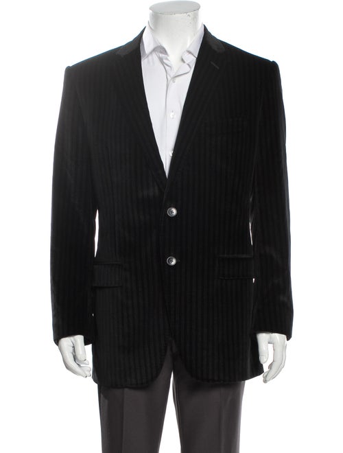 Dolce & Gabbana Striped Sport Coat Black