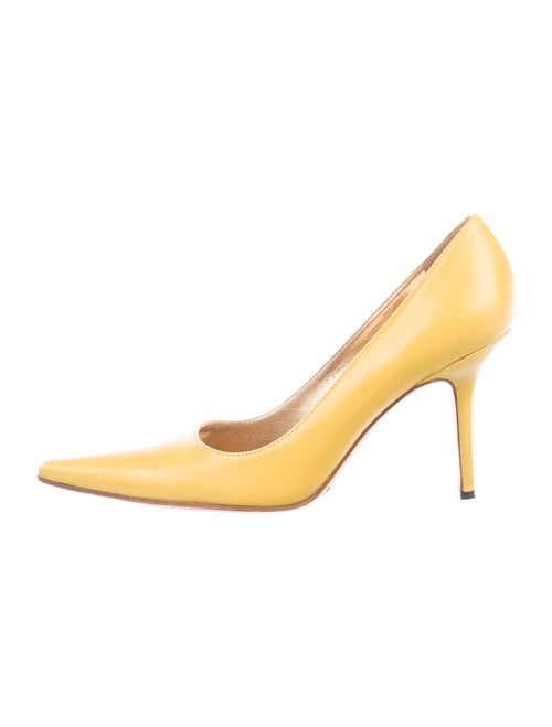 Dolce & Gabbana Leather Pumps Yellow