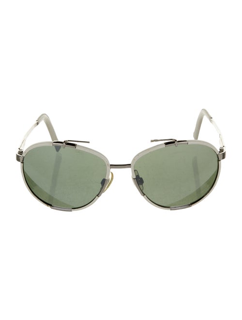 Dolce & Gabbana Mirrored Aviator Sunglasses White
