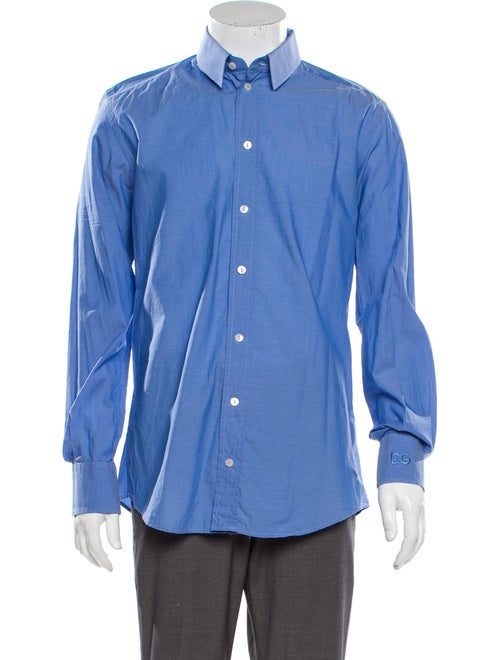 Dolce & Gabbana Long Sleeve Dress Shirt Blue