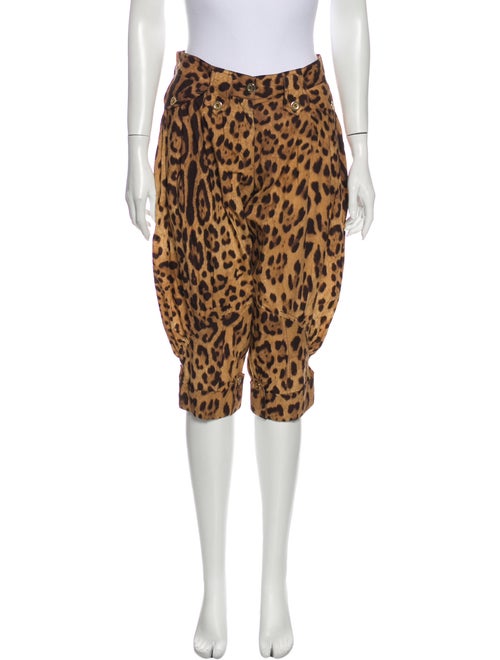 Dolce & Gabbana Animal Print Straight Leg Pants