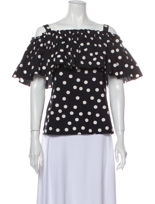 Dolce & Gabbana Polka Dot Print Off-The-Shoulder B