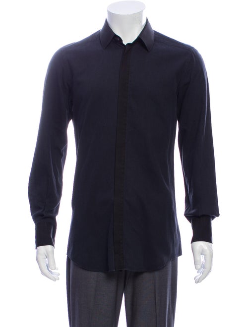 Dolce & Gabbana Woven Dress Shirt navy