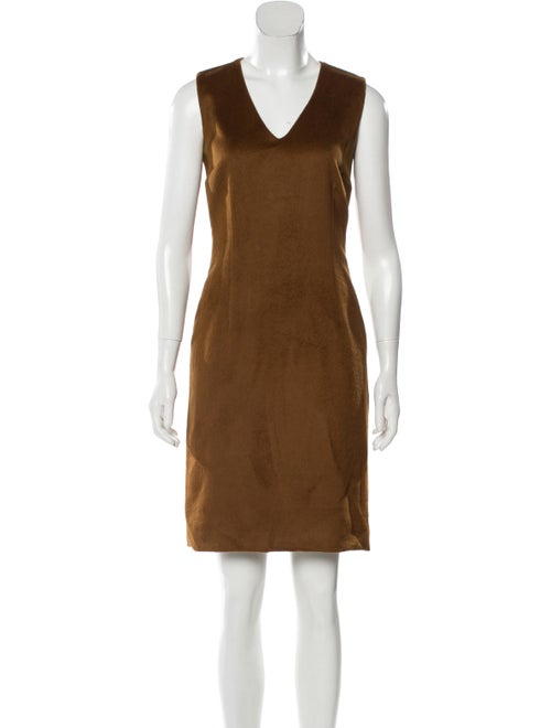 Dolce & Gabbana Angora Mini Dress Brown