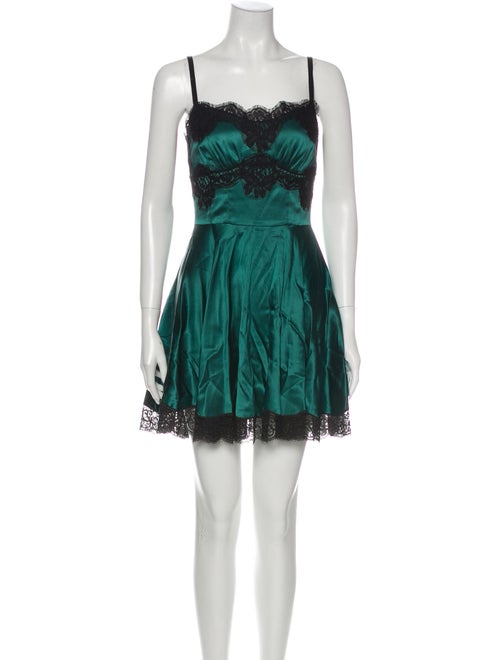 Dolce & Gabbana Silk Nightgown Green