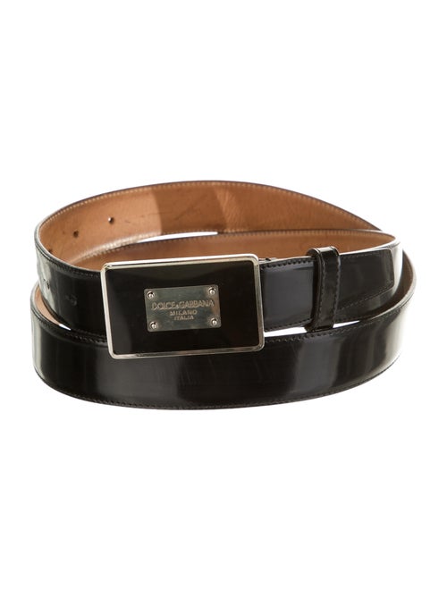 Dolce & Gabbana Patent Leather Buckle Belt