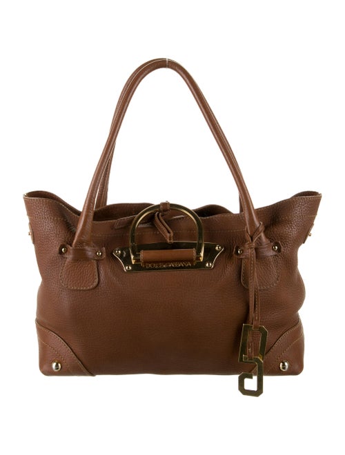 Dolce & Gabbana Leather Tote Brown