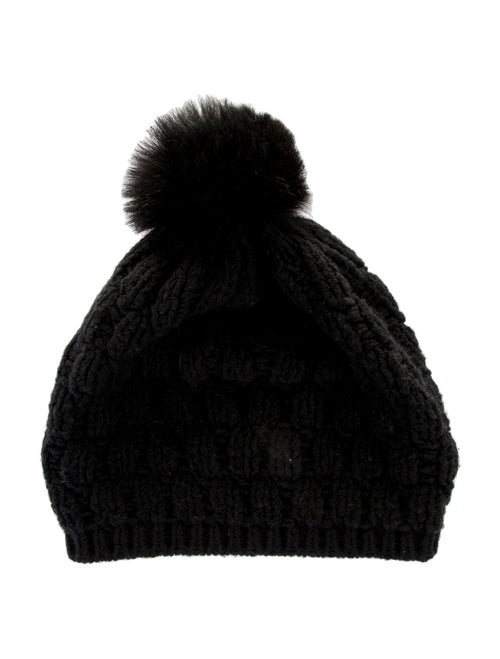 Dolce & Gabbana Knit Pom-Pom Beanie Black