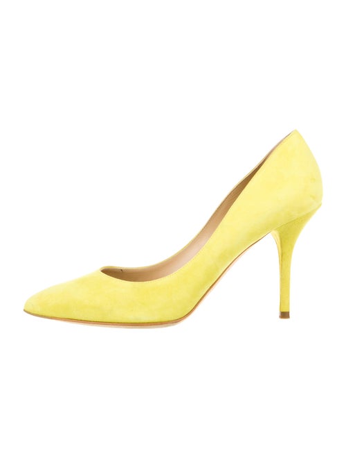 Dolce & Gabbana Suede Pumps Yellow