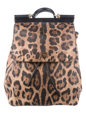 Dolce & Gabbana Leopard Print Backpack
