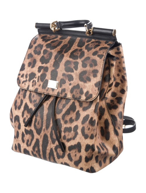 Dolce & Gabbana Leopard Print Backpack