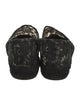 Dolce & Gabbana Lace Pattern Mesh Accents Espadrilles