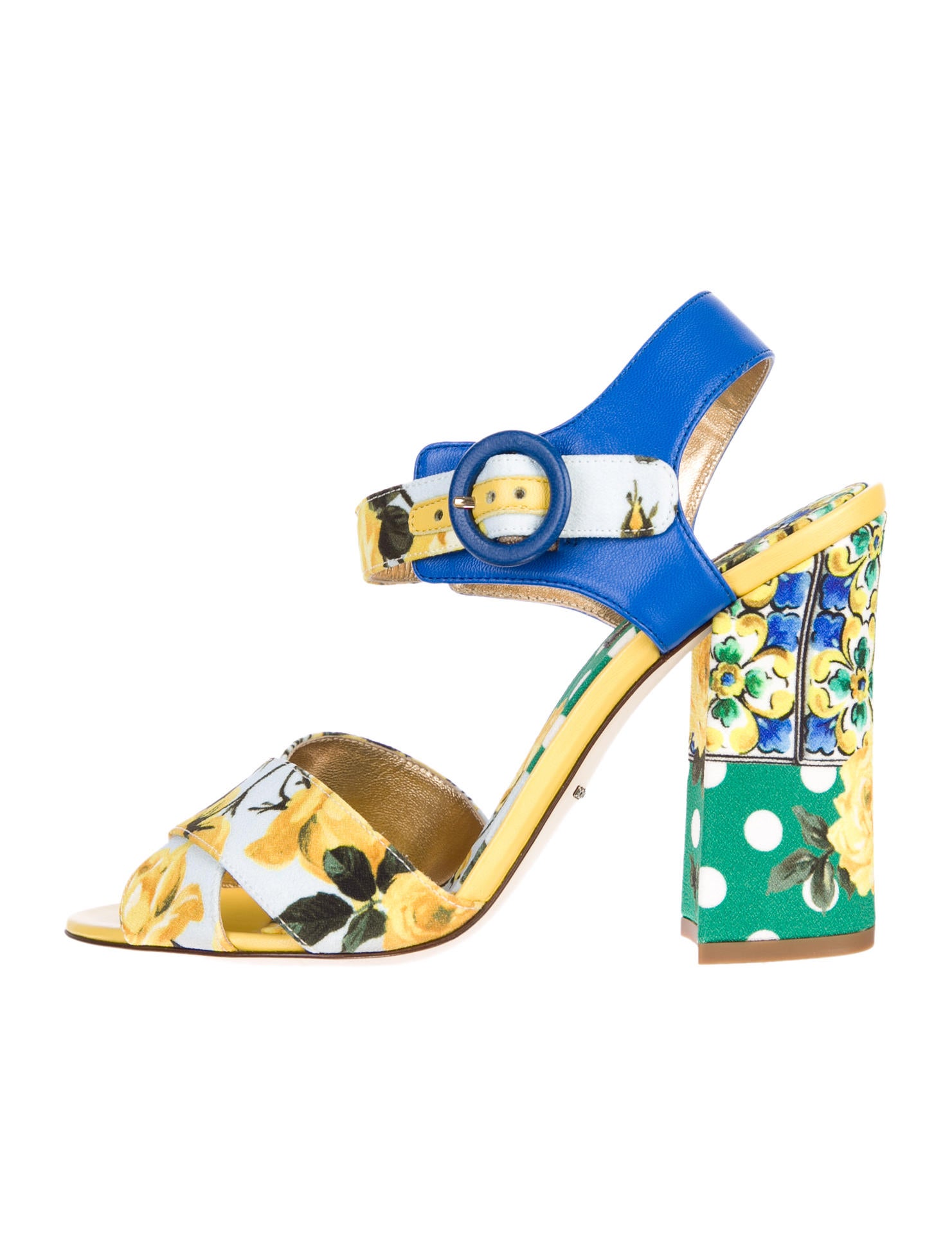Dolce & Gabbana Bianca Print Sandals