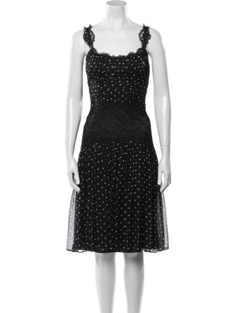 Dolce & Gabbana Silk Knee-Length Dress
