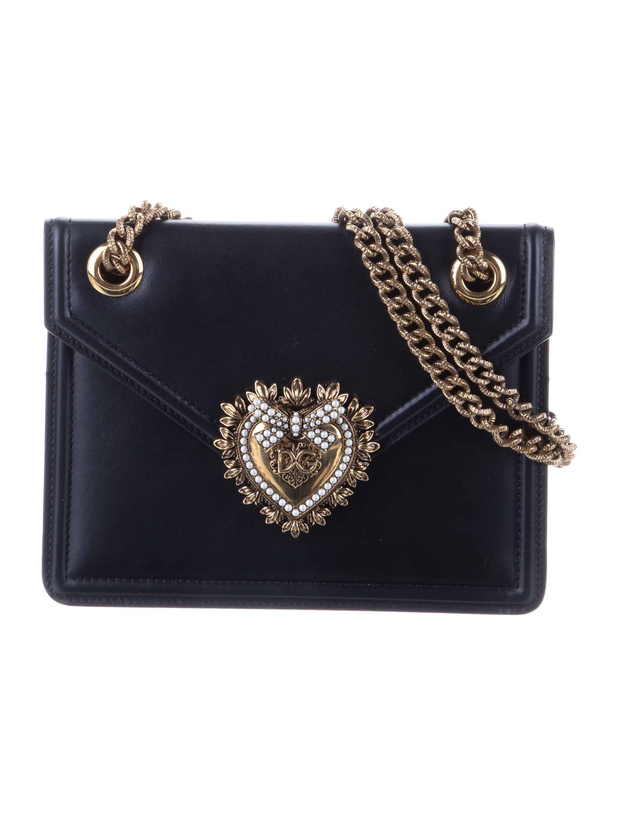 Dolce & Gabbana Devotion Crossbody Bag Black Crossbody Bags, Handbags