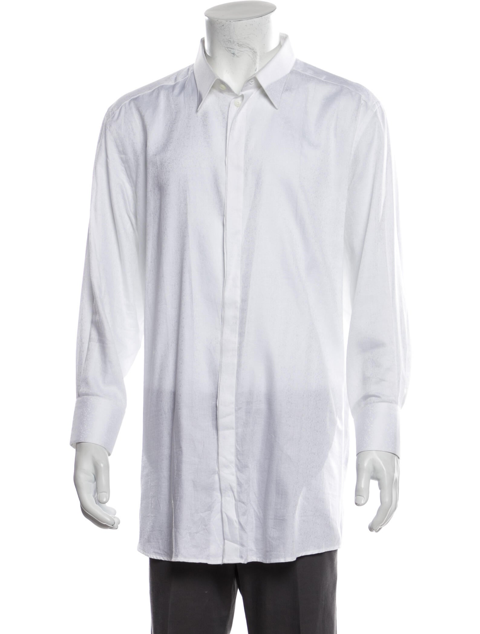 Dolce & Gabbana Long Sleeve Dress Shirt White Dress Shirts, Clothing