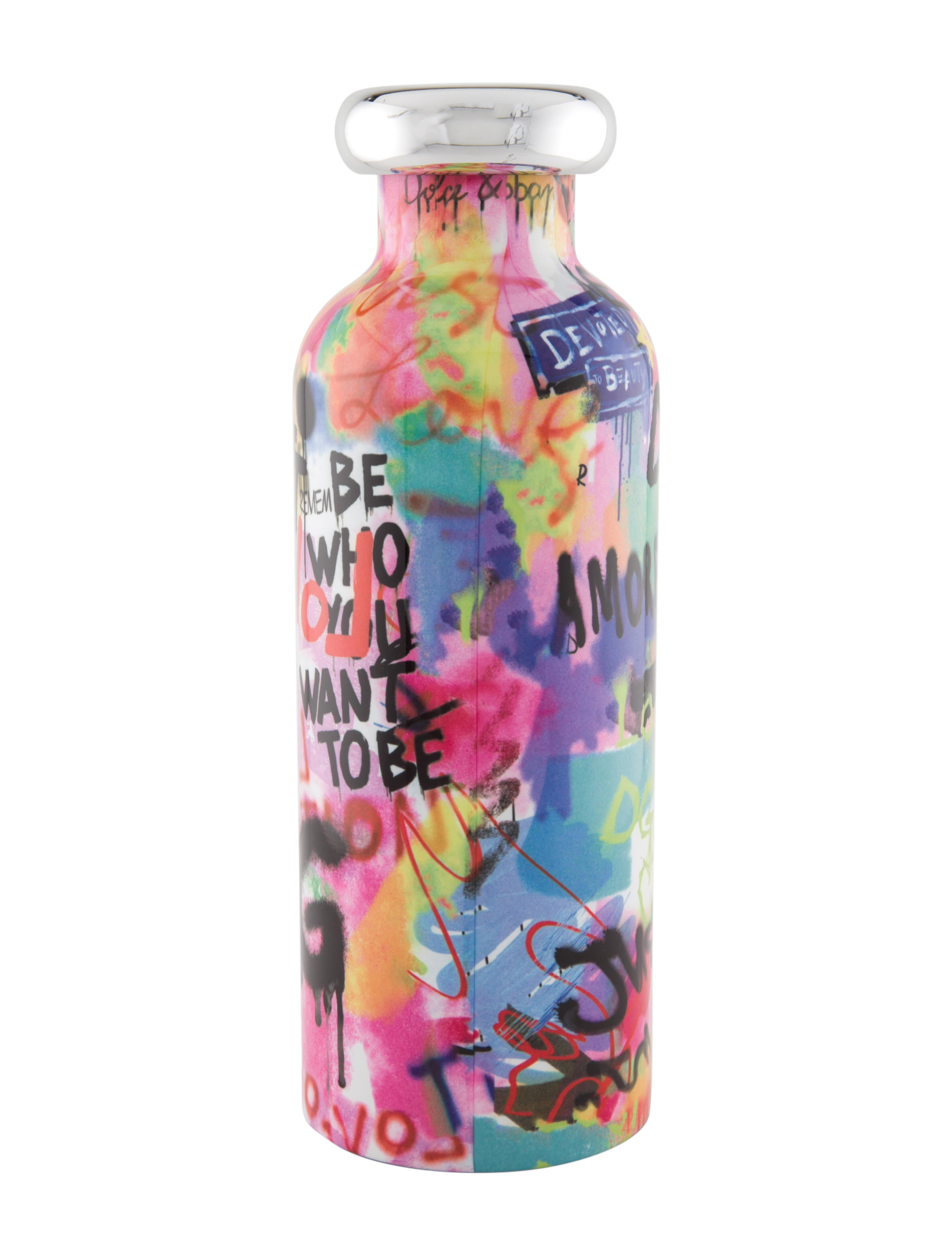 Dolce & Gabbana x Guzzini Graffiti Print Thermal Bottle - Black