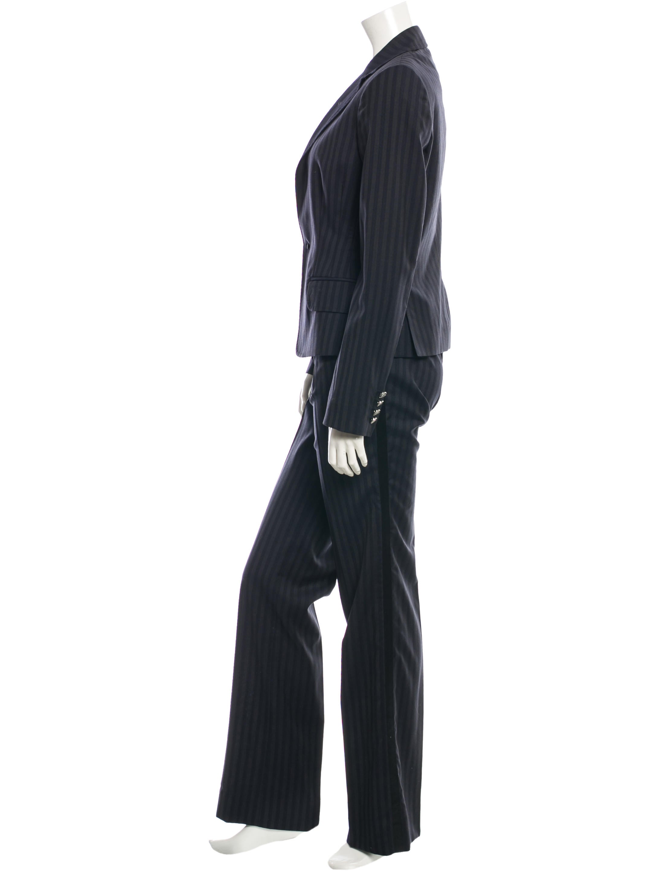 Dolce & Gabbana Wool-Silk Pinstripe Pantsuit w/ Tags - Clothing - DAG40258 | The RealReal