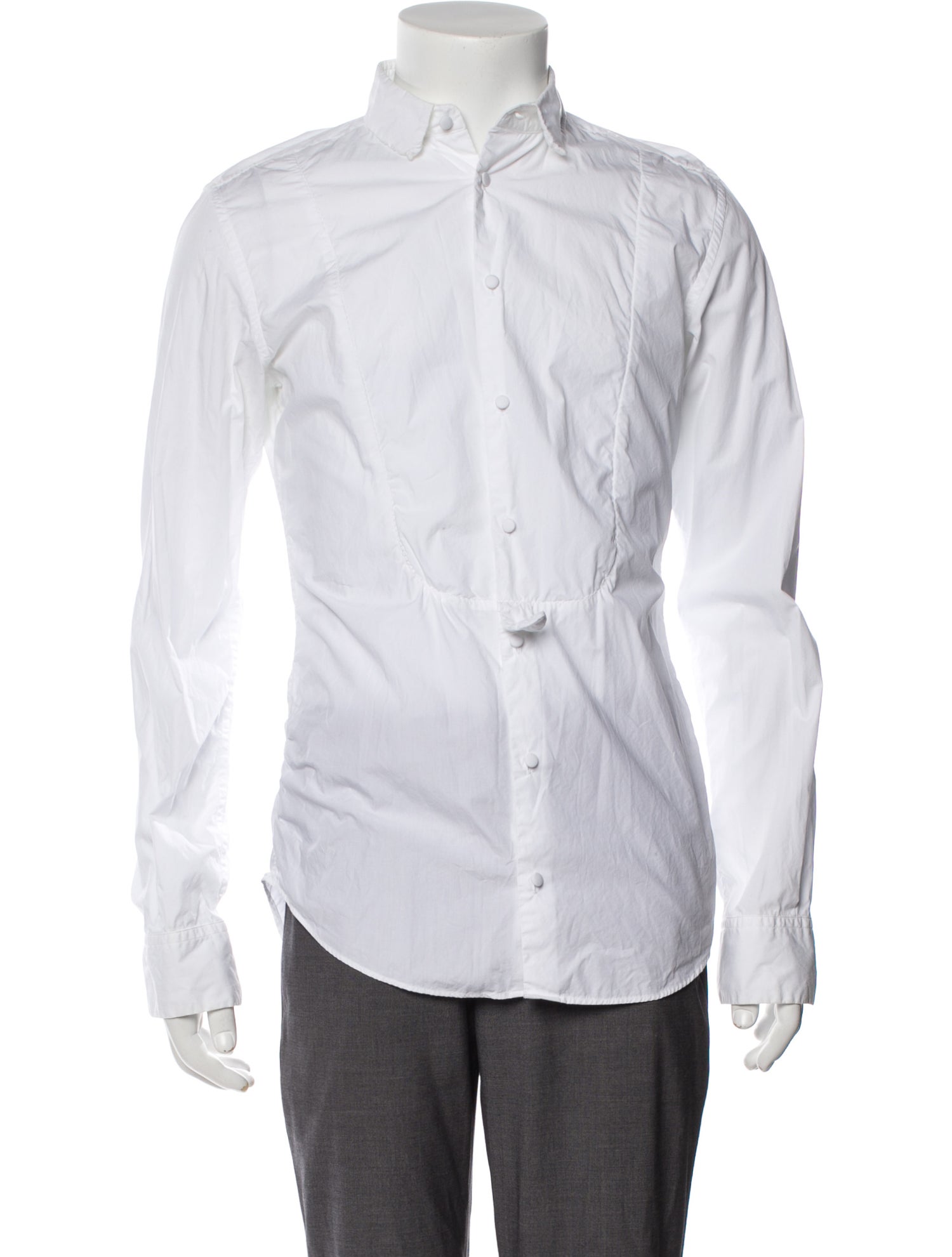 Dolce & Gabbana Long Sleeve Dress Shirt White Dress Shirts, Clothing