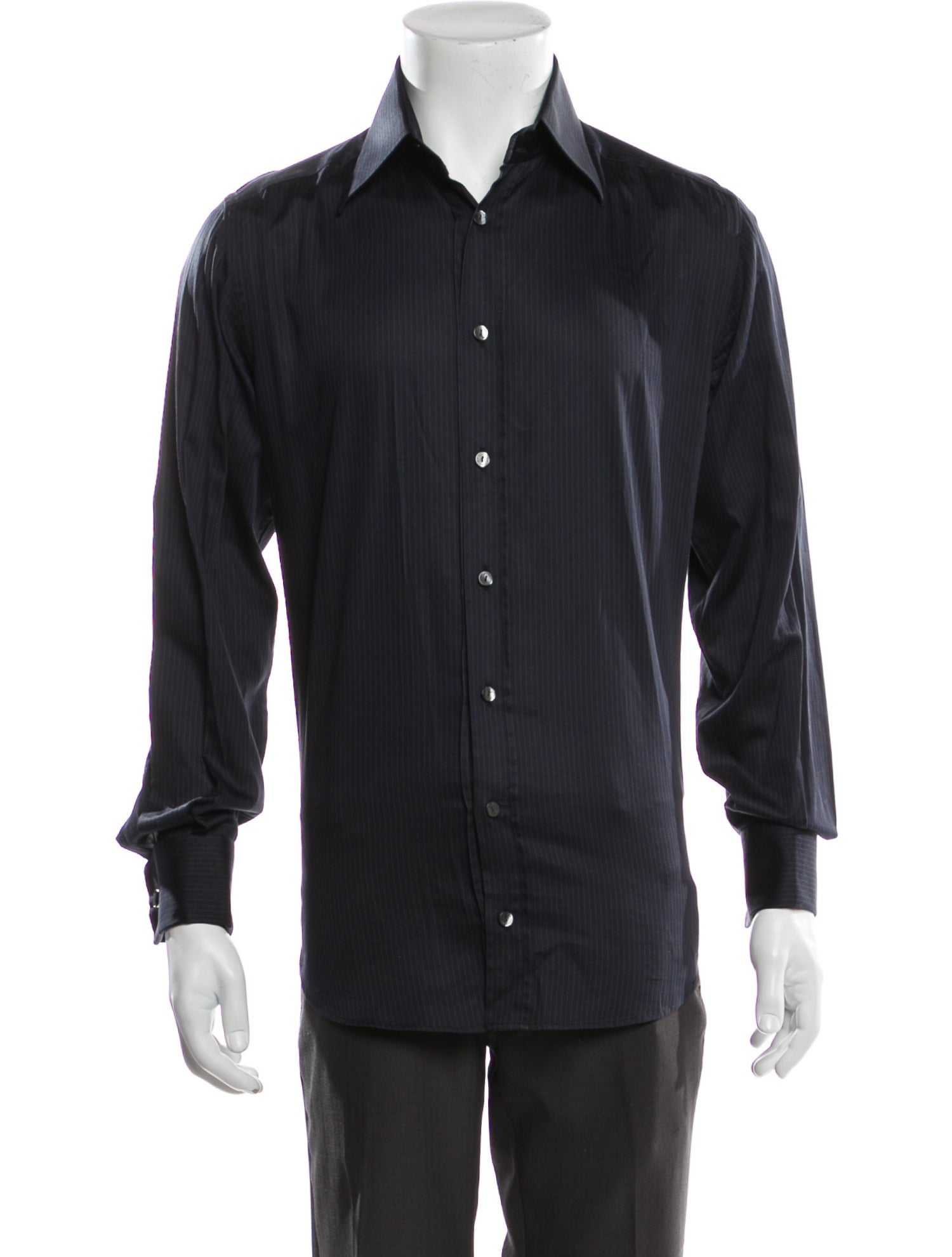 Dolce & Gabbana Long Sleeve Dress Shirt Black Dress Shirts, Clothing