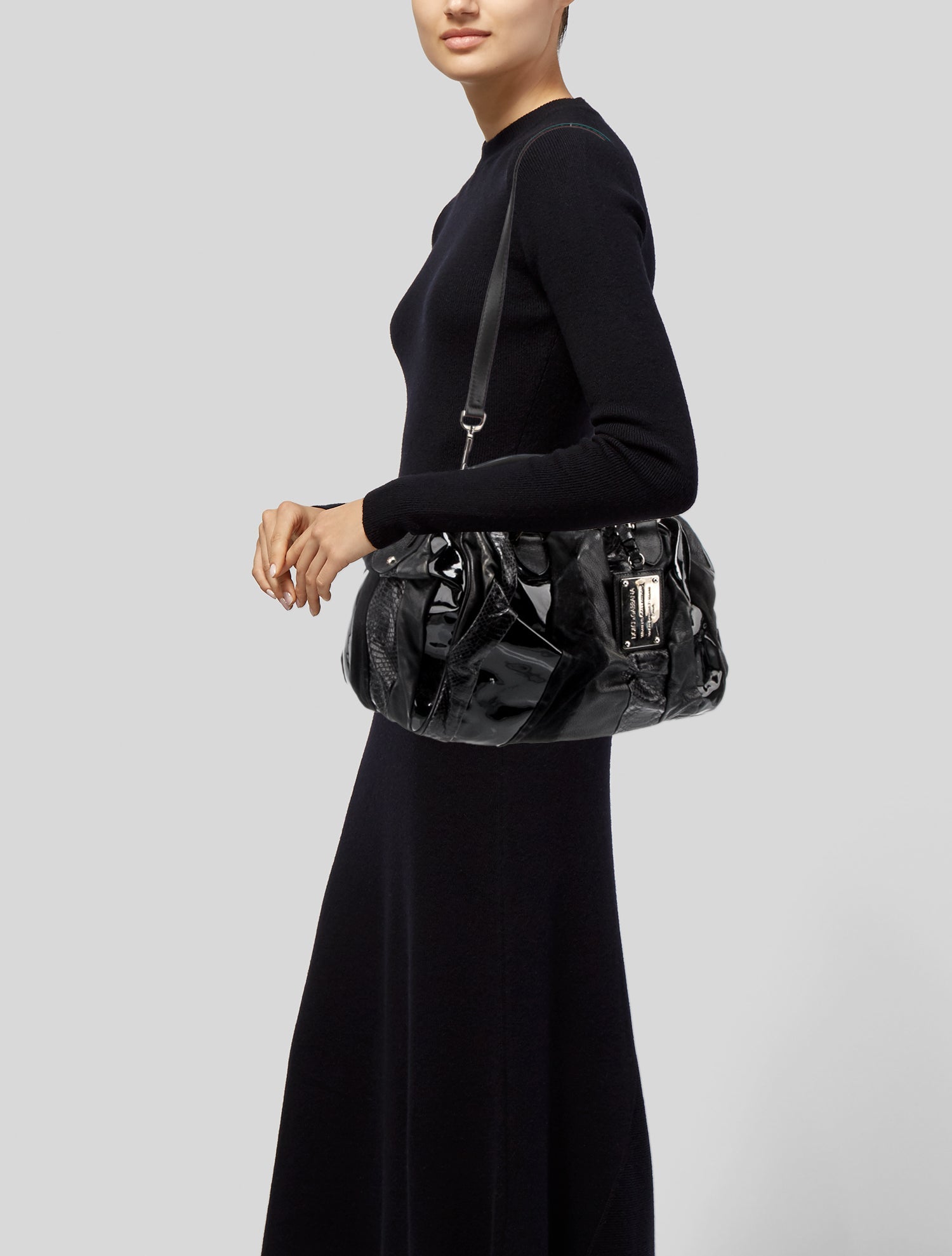 Dolce & Gabbana Miss Curly Bag - Black Handle Bags, Handbags