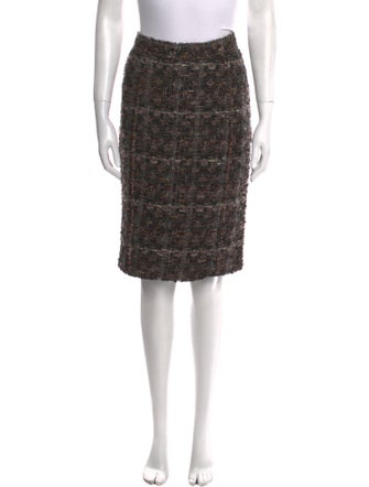 Dolce & Gabbana Tweed Pattern Knee-Length Skirt