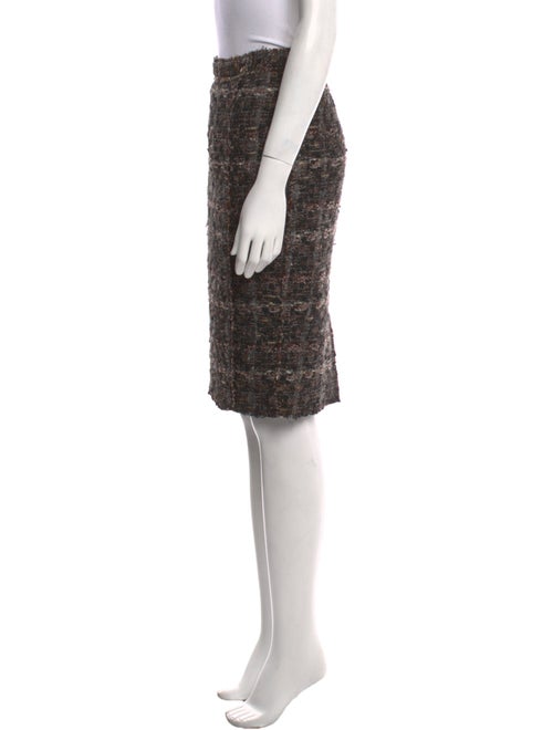 Dolce & Gabbana Tweed Pattern Knee-Length Skirt