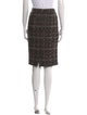Dolce & Gabbana Tweed Pattern Knee-Length Skirt