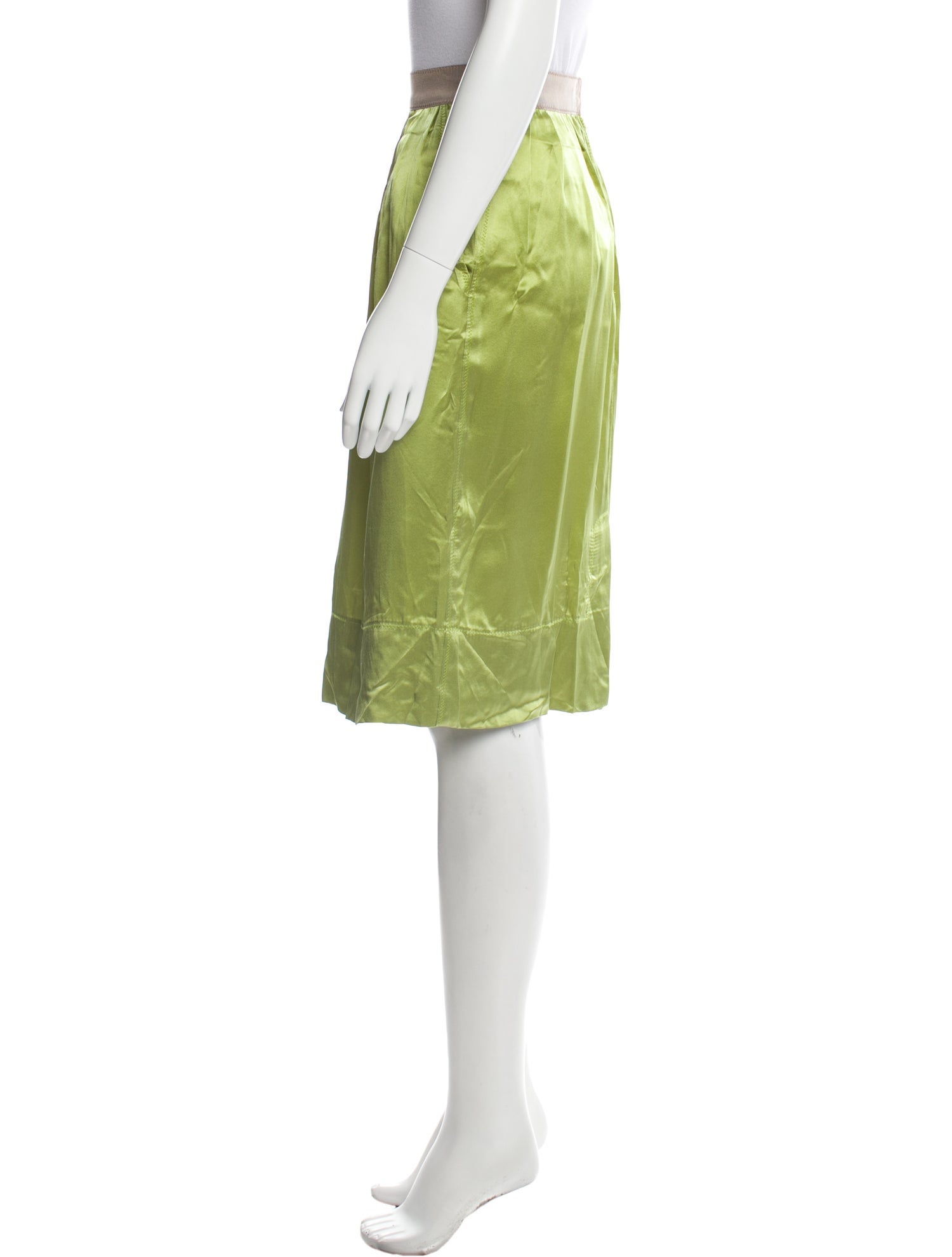 Dolce & Gabbana Silk Knee-Length Skirt