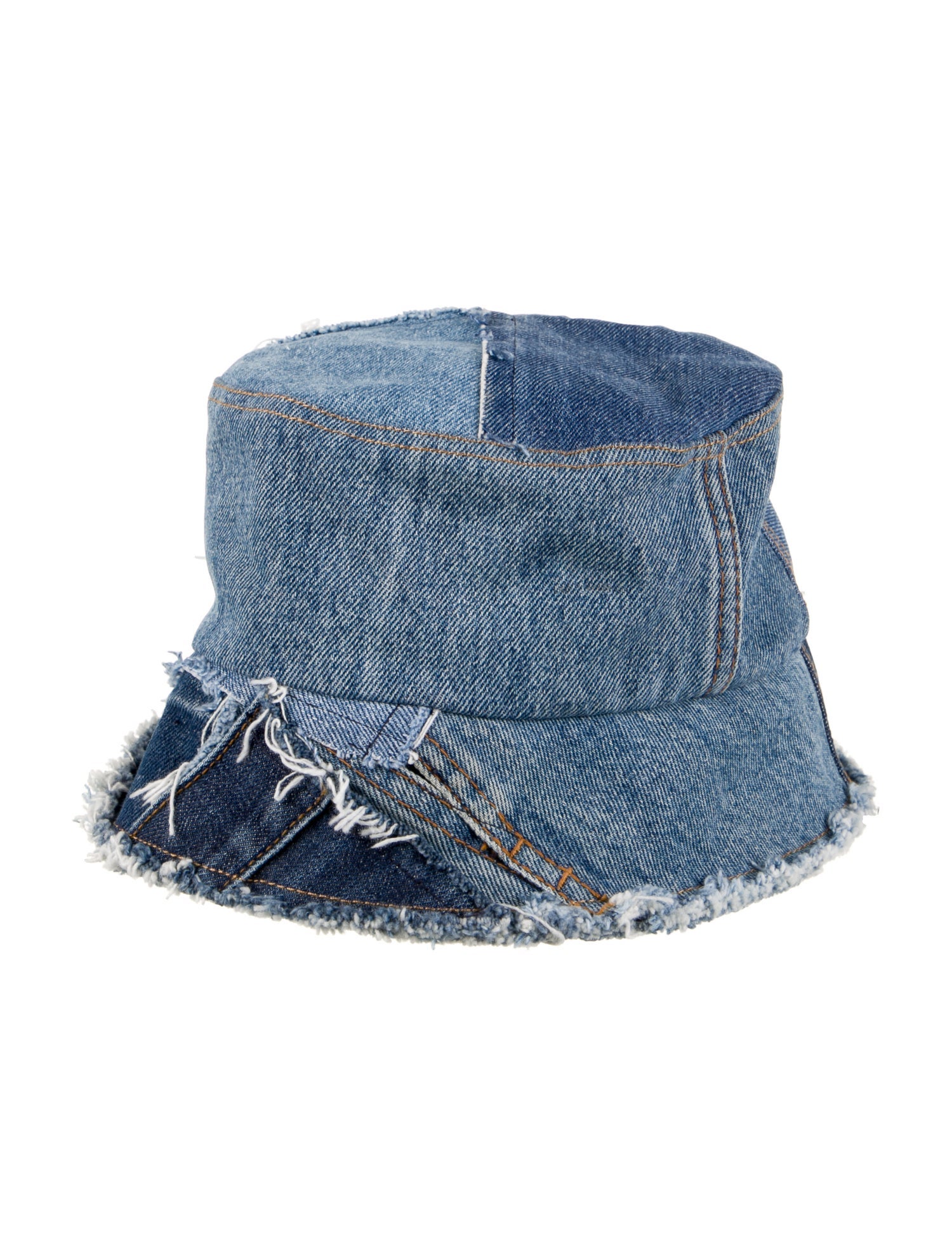 Dolce & Gabbana Denim Patchwork Bucket Hat