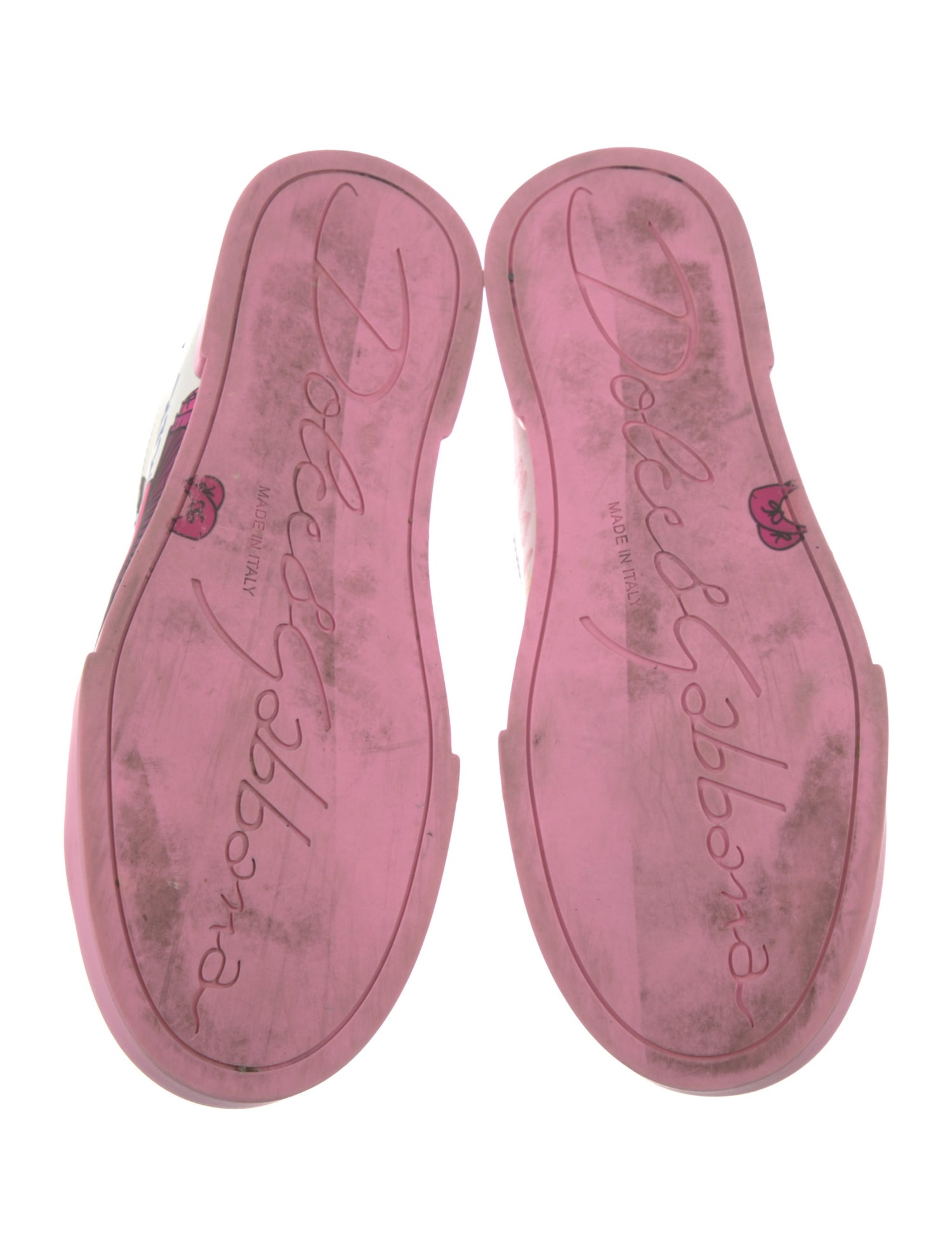 dolce and gabbana printed sneakers