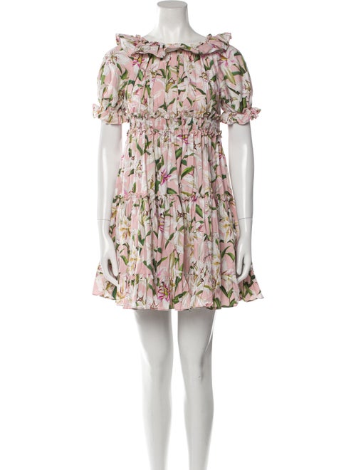 Dolce & Gabbana Floral Print Mini Dress