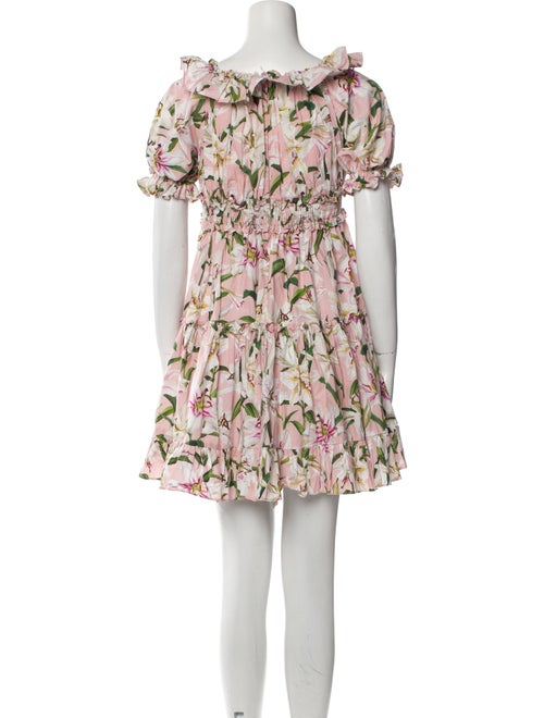 Dolce & Gabbana Floral Print Mini Dress