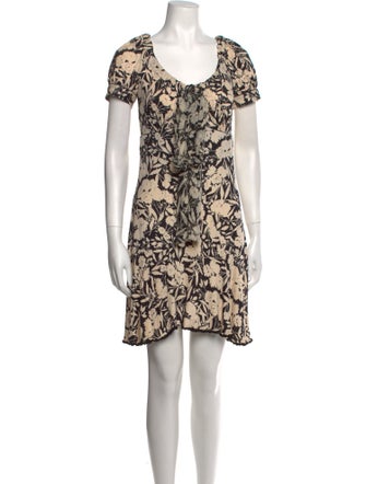 D&G Floral Print Mini Dress