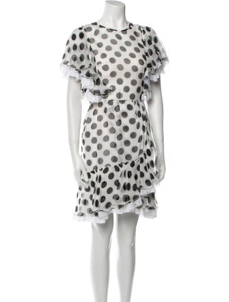 Dolce & Gabbana Silk Knee-Length Dress