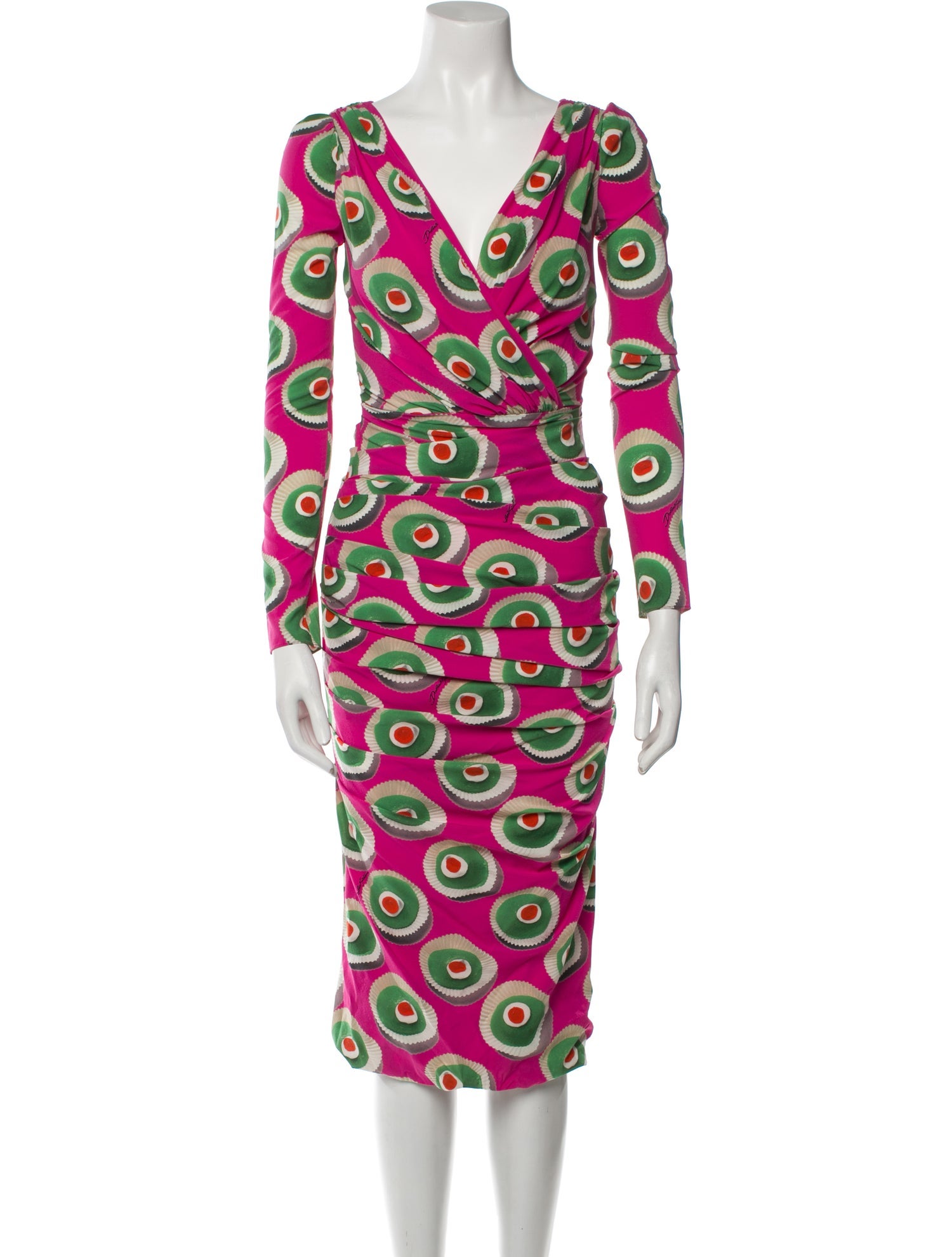 Dolce & Gabbana Silk Midi Length Dress