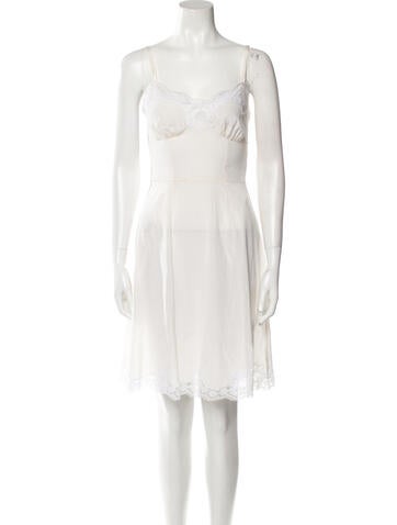 Dolce & Gabbana Loungewear Lace Trim Embellishment Nightgown Us0, It36 | XS