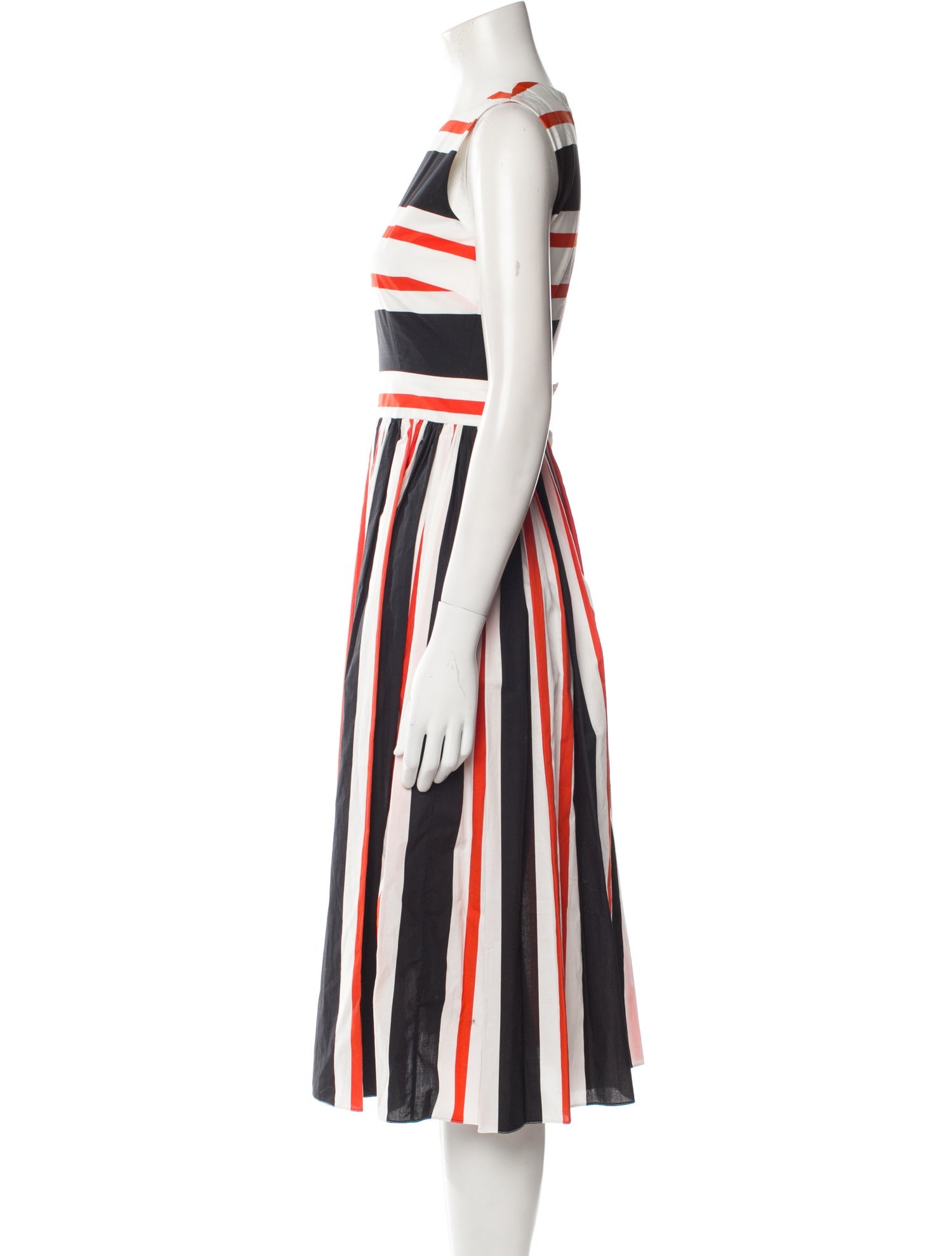 Dolce & Gabbana Striped Midi Length Dress w/ Tags