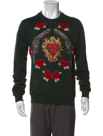 Dolce & Gabbana Sweatshirts Hoodies Graphic Print Crew Neck Sweatshirt Us34, It44 | XS