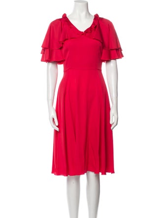 Dolce & Gabbana Silk Midi Length Dress w/ Tags
